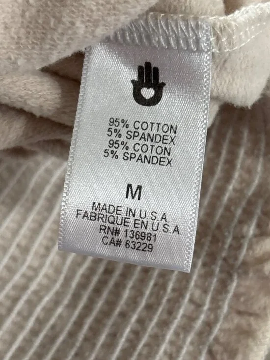 Spiritual Gangster Raena Pullover Size Medium Crewneck Long Sleeve Smocked Hem - Picture 6 of 8